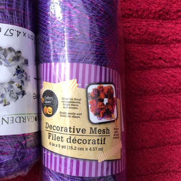 Purple Decorative Mesh. Set of 9 - Picture 3 of 4